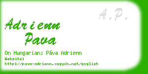 adrienn pava business card